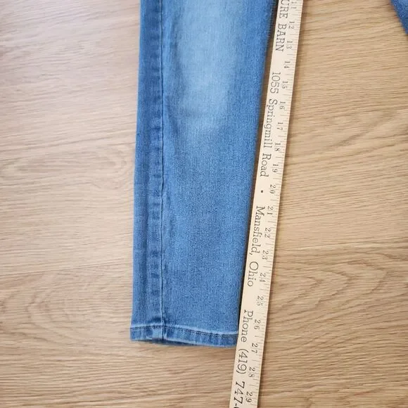 Curve Appeal Jeans Women 8 Blue Skinny Mid Rise Medium Wash Stretchy Denim 29x27 - Picture 7 of 11